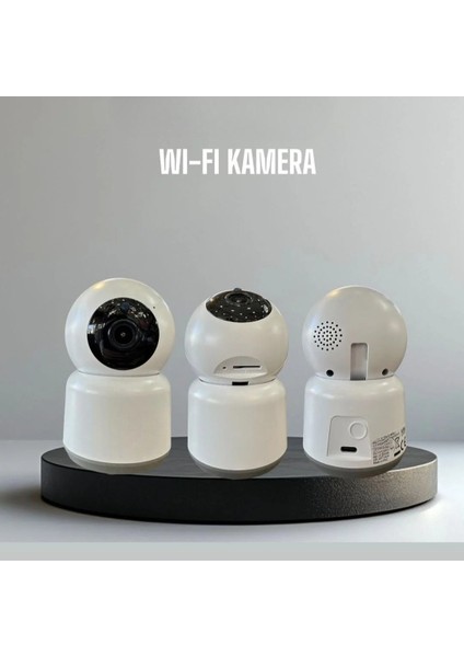 360 Derece Dönebilen Full Hd - 1080P Wi - Fi Akıllı Ip Kamera Bebek Odası, Salon, Güvenlik Kamerası