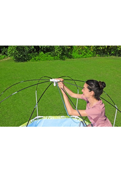 56432 Steel Pro Gölgelikli Oyun Havuzu 2.44M x 51CM fiyatları