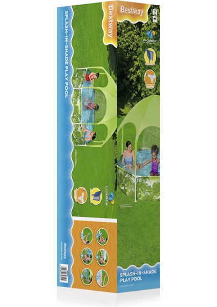 56432 Steel Pro Gölgelikli Oyun Havuzu 2.44M x 51CM