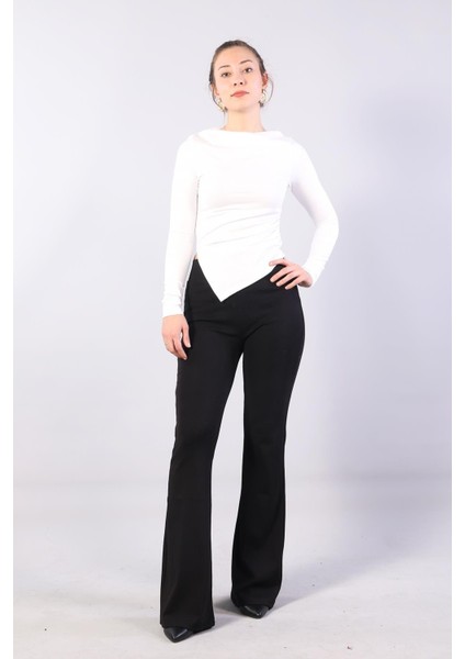 10128 Sol Eteği Büzgülü Bluz fiyatları