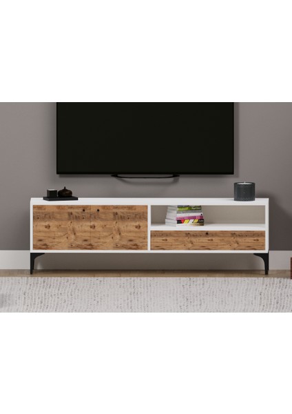 Nova&odıon Orta Sehpa ve Tv Ünitesi Ceviz&beyaz Afm 162 indirimleri