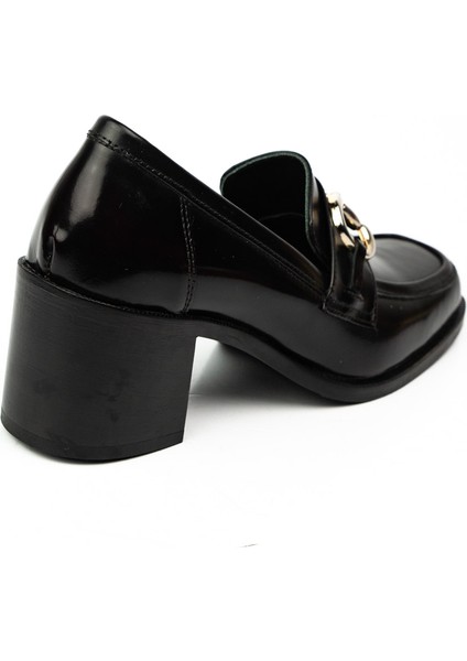 6500 Charmia Siyah Kalın Topuklu Günlük Kadın Ayakkabı fırsatları