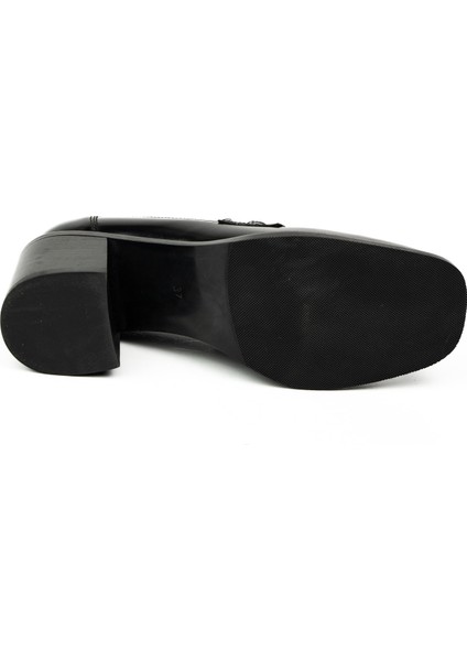 6500 Charmia Siyah Kalın Topuklu Günlük Kadın Ayakkabı indirimleri