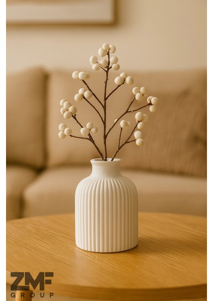 Dekoratif Minimal Pampas Vazo (10 Cm)