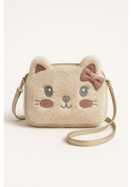 Kız Çocuklarına Askılı Fancy Çanta Tavşan Figürlü Küçük Boy Omuz Çantası