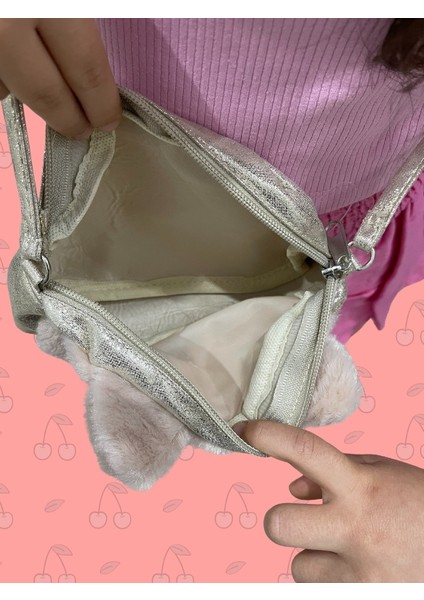 Kız Çocuklarına Askılı Fancy Çanta Tavşan Figürlü Küçük Boy Omuz Çantası modelleri