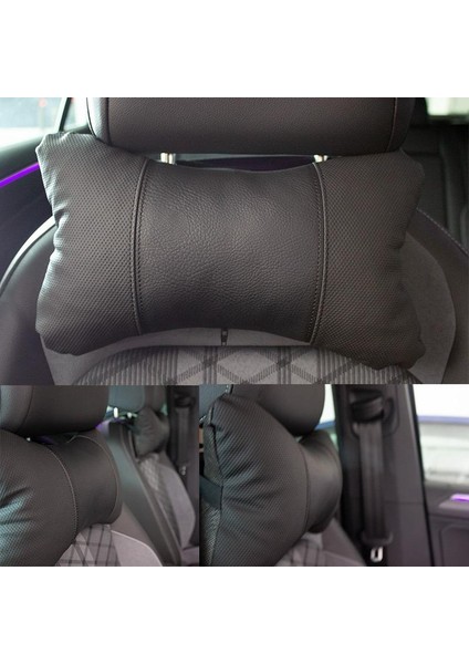 Seat Cordoba Araç Boyun Yastığı 2 Adet Siyah Scr