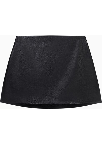 Clean Cut Leather Micro Ultra Mini Kadın Etek fiyatları