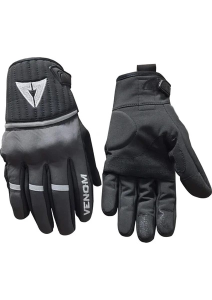 9015 Soft Shell Antrasit Motosiklet Eldiveni