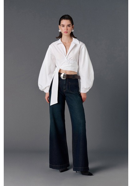 Balon Kol Crop Gömlek fiyatları