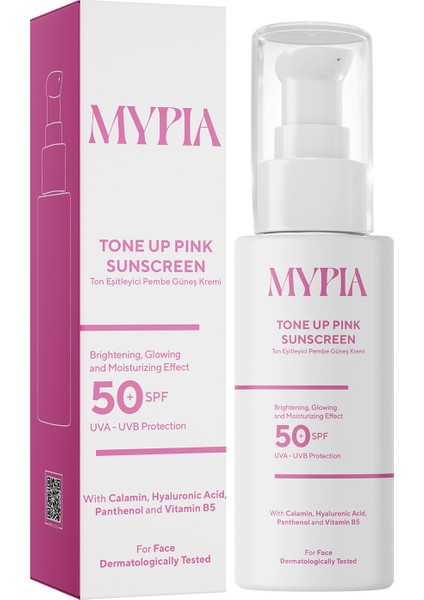 Leke Karşıtı Ton Eşitleyici Spf 50+ Glutatyon & Hyaluronik Asit Etkili Pembe Renkli Güneş Kremi 50ML fiyatları