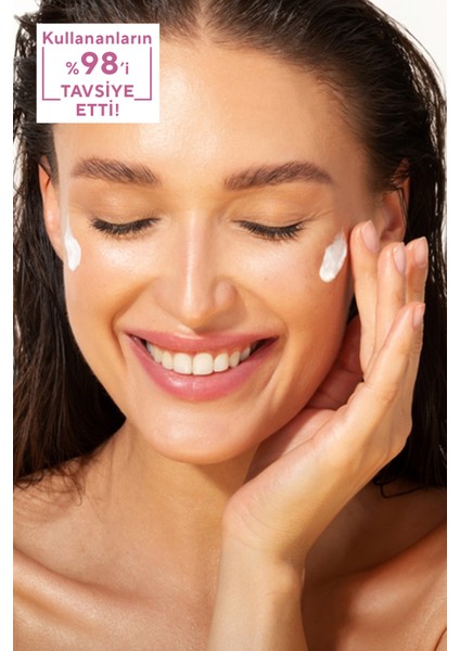 Leke Karşıtı Ton Eşitleyici Spf 50+ Glutatyon & Hyaluronik Asit Etkili Pembe Renkli Güneş Kremi 50ML modelleri