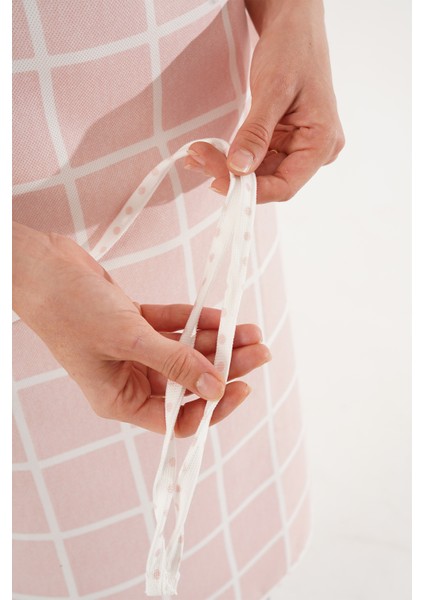 Geometrik Desenli Mutfak Önlüğü modelleri