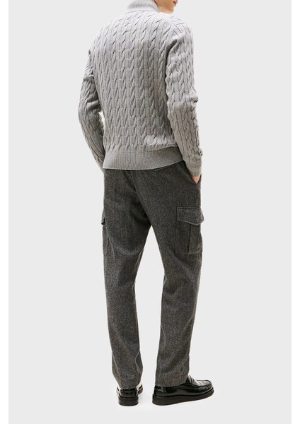 Pamuklu Regular Fit Yarım Fermuarlı Dik Yaka Kazak Erkek Kazak MW0MW36532 P91 modelleri