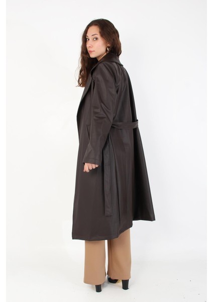 2238 Kuşaklı Deri Pardesü indirimleri