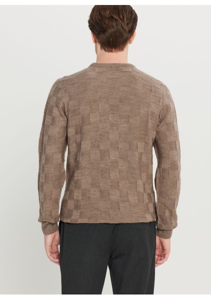 Bisiklet Yaka Standart Vizon Erkek Kazak ACE049261483_VIZ indirimleri