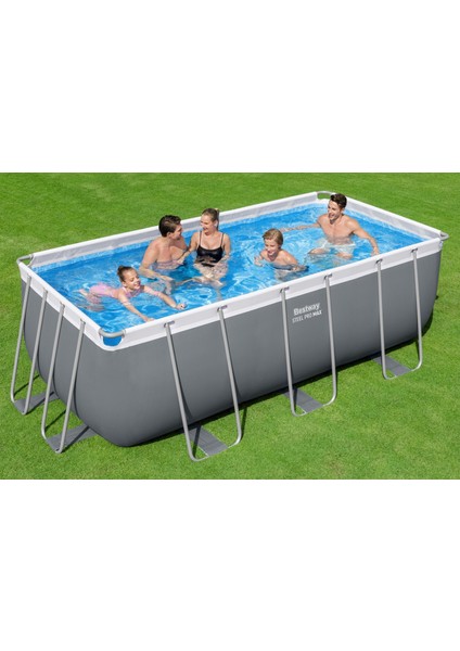 ® 56457 Power Steel™ Prefabrik Yer Üstü Havuz Seti 4,12 M x 2,01 M x 1,22 M fiyatları