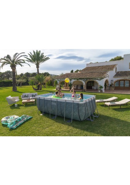 ® 56722 Power Steel™ Prefabrik Yerüstü Havuz 4,12 M x 2,01 M x 1,22 M fiyatları