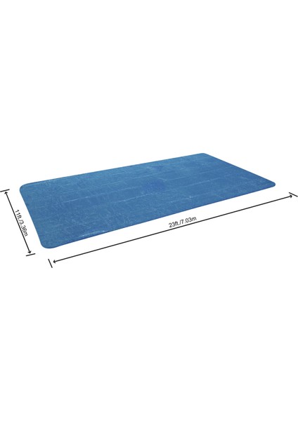 ® 58228 Güneş Isıtmalı Dikdörtgen Havuz Örtüsü - 6,40 M x 7,32 M Yerüstü Havuzlar Için fırsatları