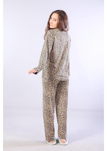 3306 Milan Soft Gömlek Yaka Uzun Kol Uzun Alt Pijama Takımı modelleri