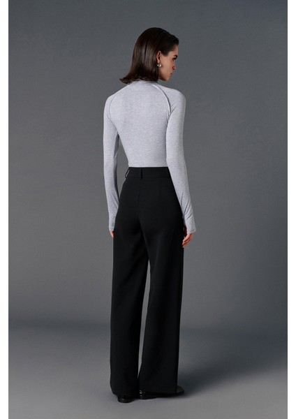 Cep Detaylı Casual Kumaş Pantolon