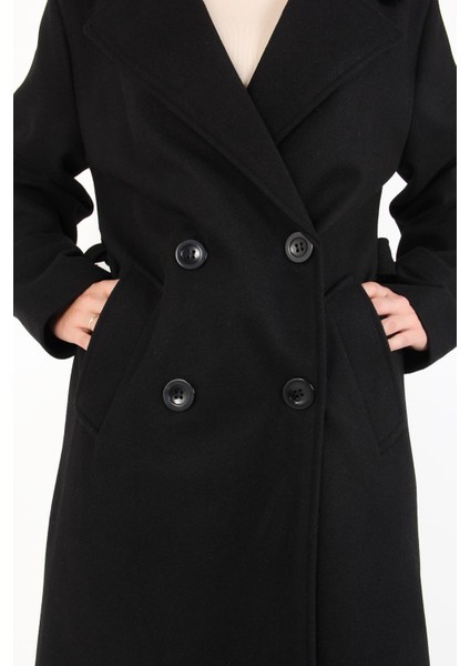 3438 Kruvaze Kaşe Kaban indirimleri