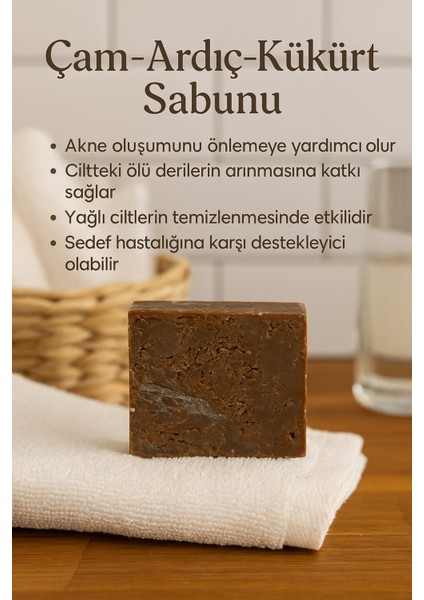 2 Adet Çam Ardıç Kükürt Sabunu – Karşıtı Derin Temizlik Sabunu 110G fırsatları