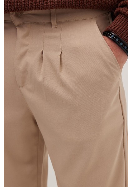 Erkek Regular Fit Klasik Kesim Normal Bel Geniş Paça Taş Pantolon modelleri