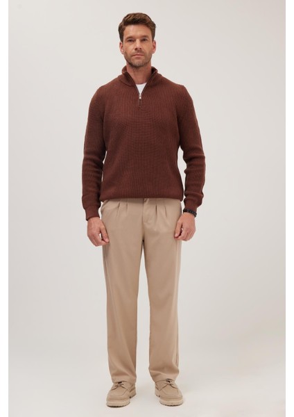 Erkek Regular Fit Klasik Kesim Normal Bel Geniş Paça Taş Pantolon fırsatları