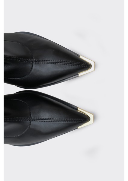 Saran Siyah Streç Topuklu Kadın Bot fırsatları