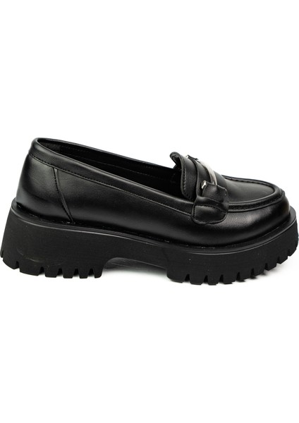6055 Massima Siyah Kalın Taban Kollej Günlük Kadın Ayakkabı fiyatları