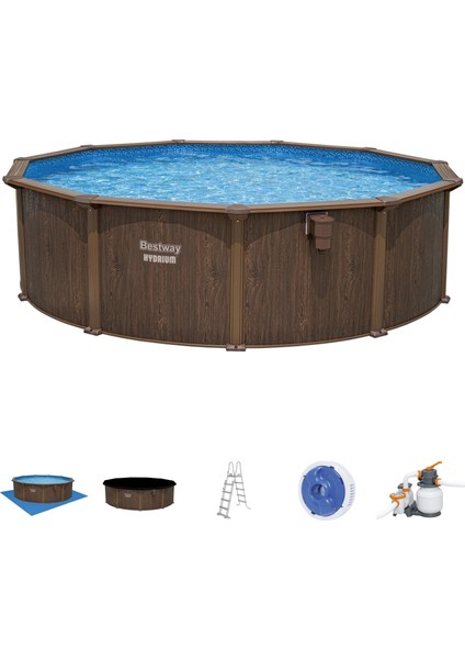 ® 561CU Hydrium™ Çelik Duvarlı Prefabrik Yer Üstü Havuz Seti 4,88 M x 1,32 M indirimleri