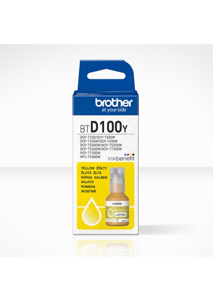 BTD100Y Sarı Orijinal Brother Mürekkep Şişesi modelleri