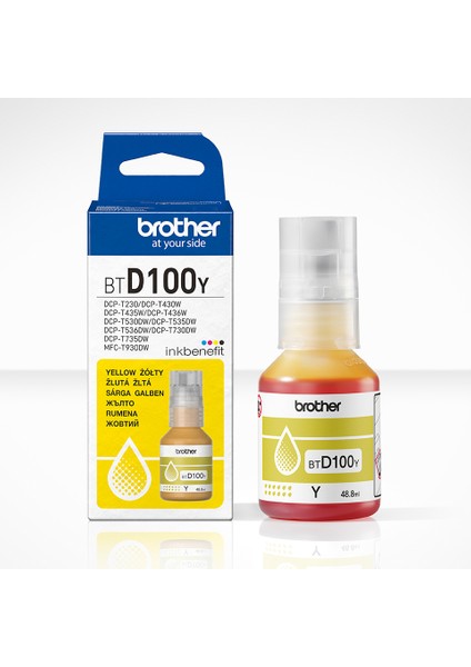 BTD100Y Sarı Orijinal Brother Mürekkep Şişesi fırsatları