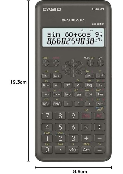 FX-82MS 2. Versiyon Bilimsel Fonksiyonlu Hesap Makinesi fiyatları