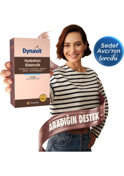 Hydration Elektrolit 8 Saşe - Hidrasyon Elektrolit Dengesi - Potasyum, Magnezyum, Sodyum, Çinko, Folik Asit, C ve B Vitaminleri fırsatları