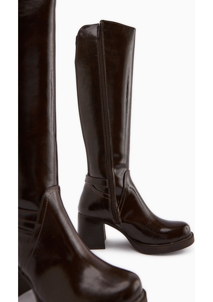 Gerti Kahve Topuklu Kadın Çizme fırsatları