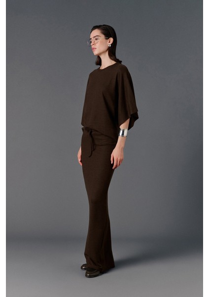 Bağcıklı Örme Maxi Etek fırsatları