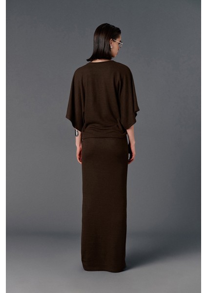 Bağcıklı Örme Maxi Etek indirimleri