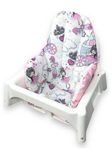 Pembe Hilal Yıldızlı Mama Sandalyesi Minderi Portatif Konfor 1 Adet indirimleri