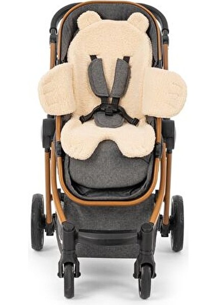 Teddy Bear Peluş Minder Bebek Arabası ve Mama Sandalyeleri İçin Yumuşak Konfor