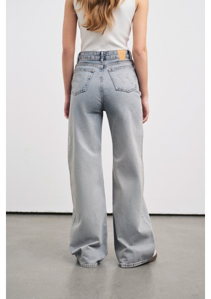 V1927 Yüksek Bel Wide-Leg Jean fırsatları