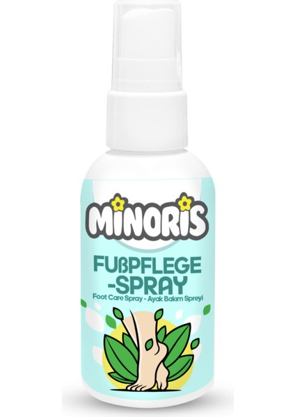 Ayak Bakım Spreyi 100 ml | Doğal Ferahlatıcı ve Koku Önleyici Formül | Vegan