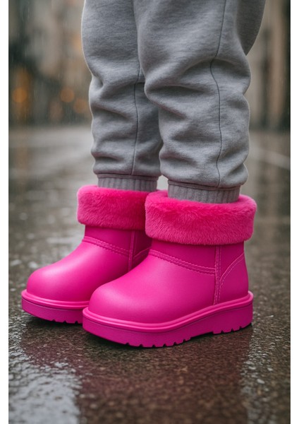 Su Geçirmez Içi Kürklü Kız Çocuk Eva Yağmur Kar Botu fiyatları