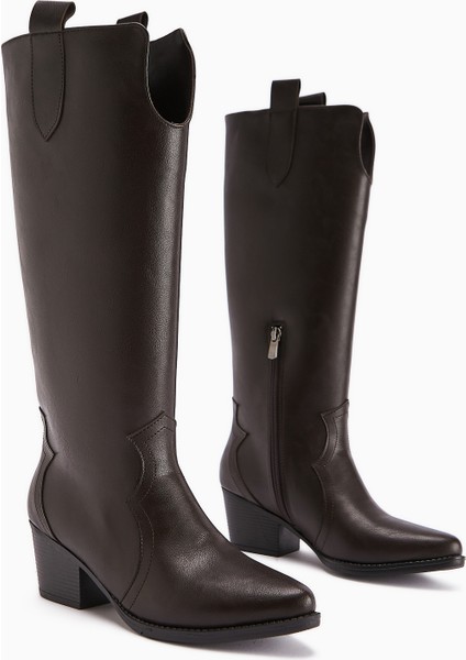 Frida Kahve Western Kadın Çizme fiyatları