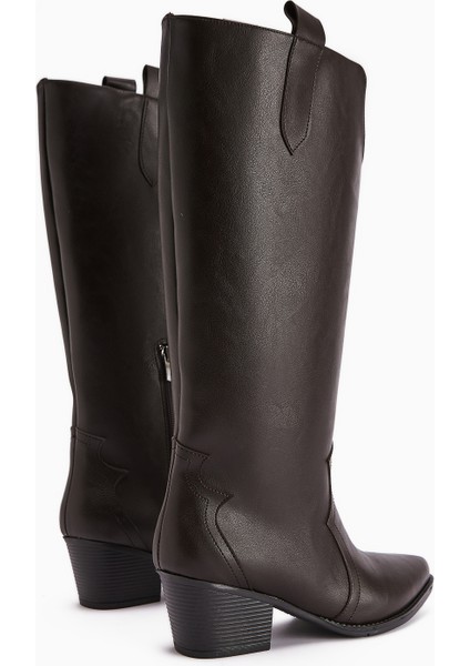 Frida Kahve Western Kadın Çizme fırsatları