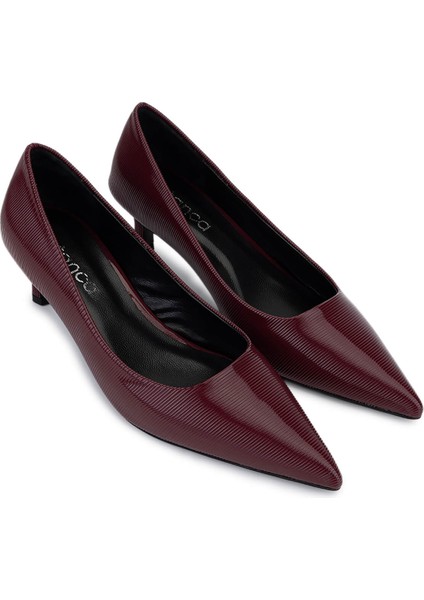 Kadın Suni Deri Bordo Topuklu Ayakkabı 735 8318 Bn Ayk SK25-26 K.bordo fiyatları
