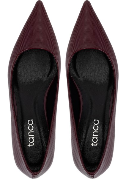 Kadın Suni Deri Bordo Topuklu Ayakkabı 735 8318 Bn Ayk SK25-26 K.bordo indirimleri