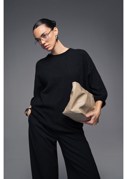Bisiklet Yaka Oversize Triko T-Shirt modelleri