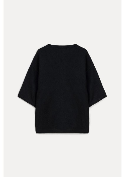 Bisiklet Yaka Oversize Triko T-Shirt indirimleri